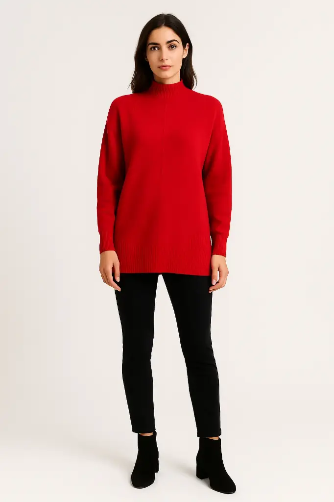 Turtleneck Long Sleeves Knitted Jumper