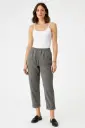 Elasticated Waist, Stretchy Two Pocket Stone Washed Trouser