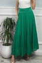 8096 - Elasticated Waist, 100% Cotton Skirt. - MINT / One Size